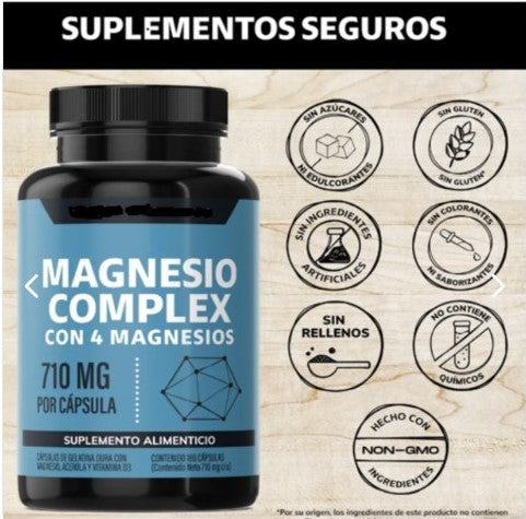 Suplemento Magnesio Complex 180 Capsulas