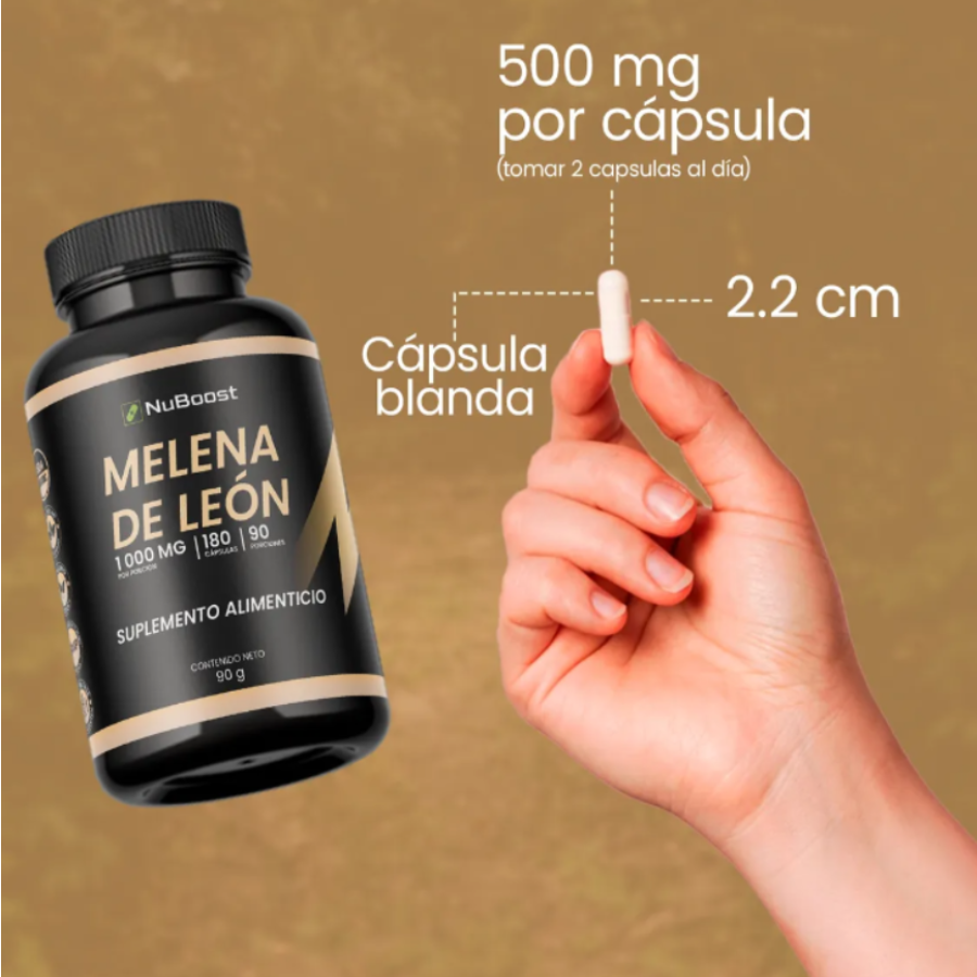 Suplemento Melena de Leon 180 Capsulas