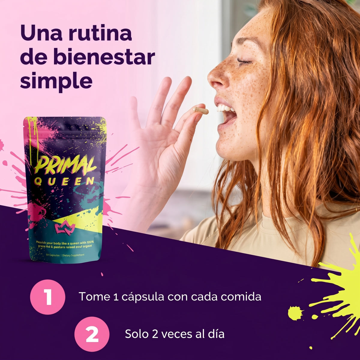 Primal Queen – Suplemento Femenino | 60 Cápsulas de Órganos de Res