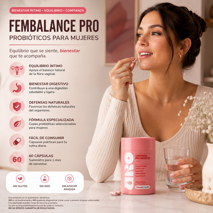 URO Vaginal Probiotic – Equilibrio Íntimo | 60 Cápsulas Veganas