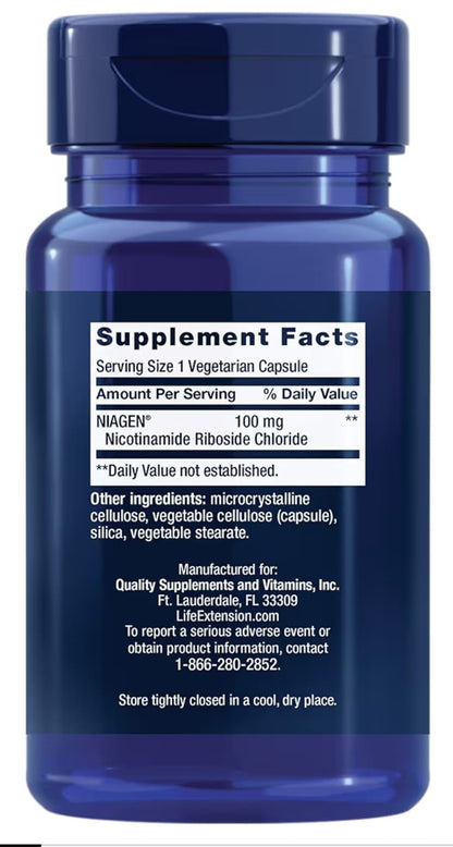 Suplemento NAD Nicotinamide Life Extensi
