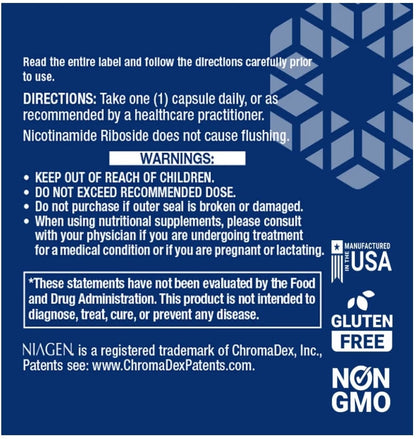 Suplemento NAD Nicotinamide Life Extensi