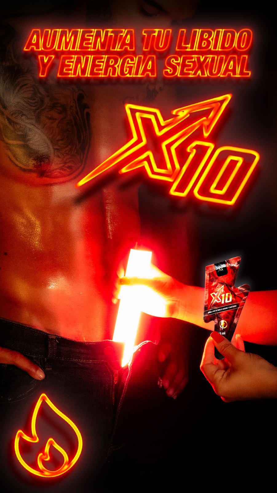 X10 Suplemento Íntimo Premium - Para Hombres y Mujeres | Bienestar Sexual