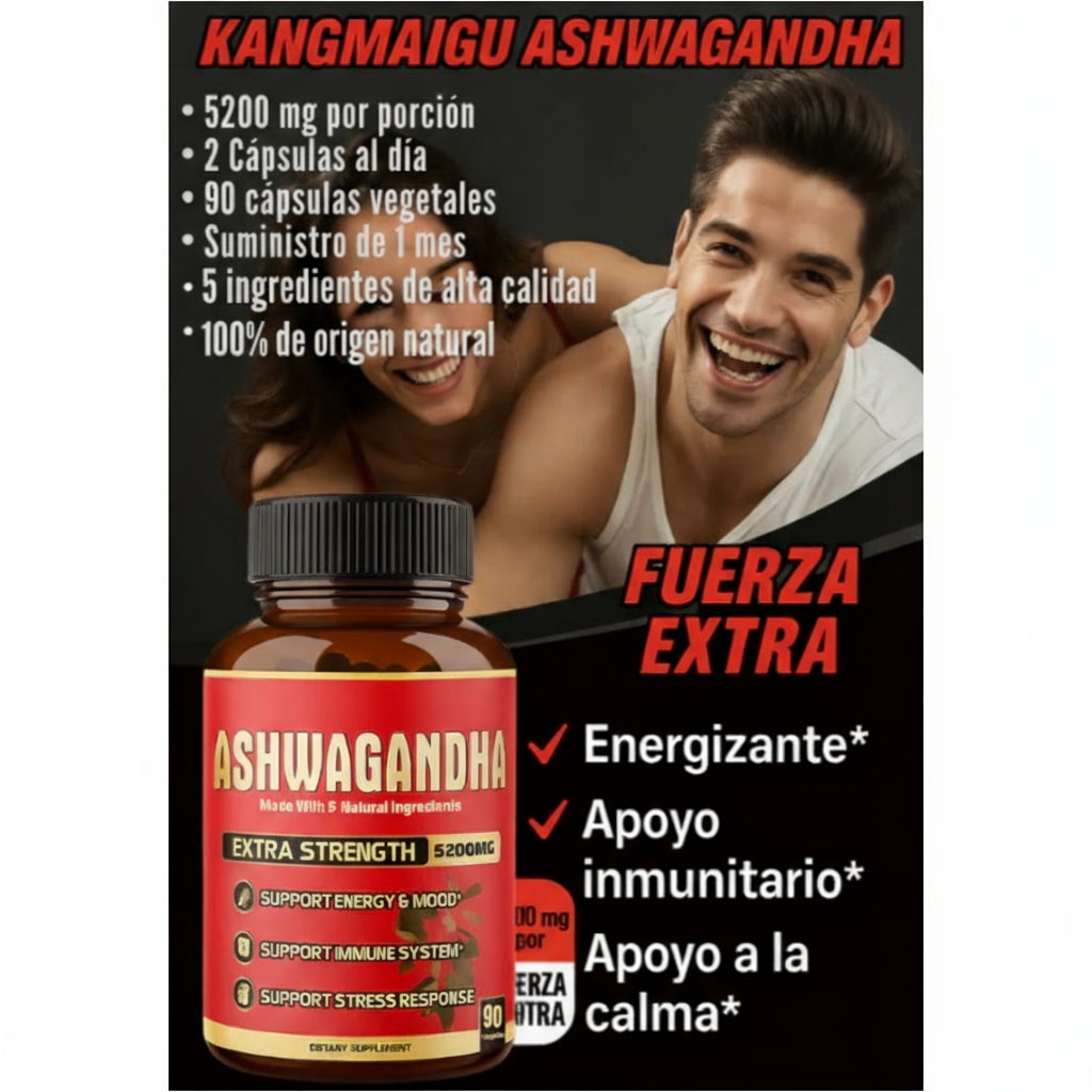 Ashwagandha 90 cápsulas - Fuerza Extra