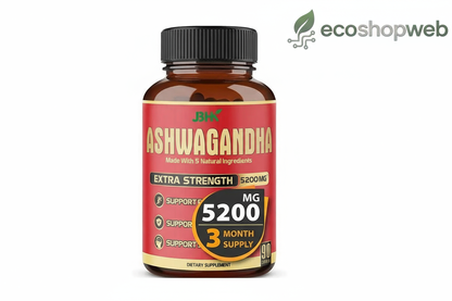 Ashwagandha con favicon ecoshopweb en verde arriba