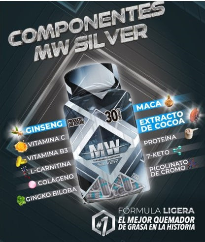 QUEMADOR DE GRASA MW SILVER